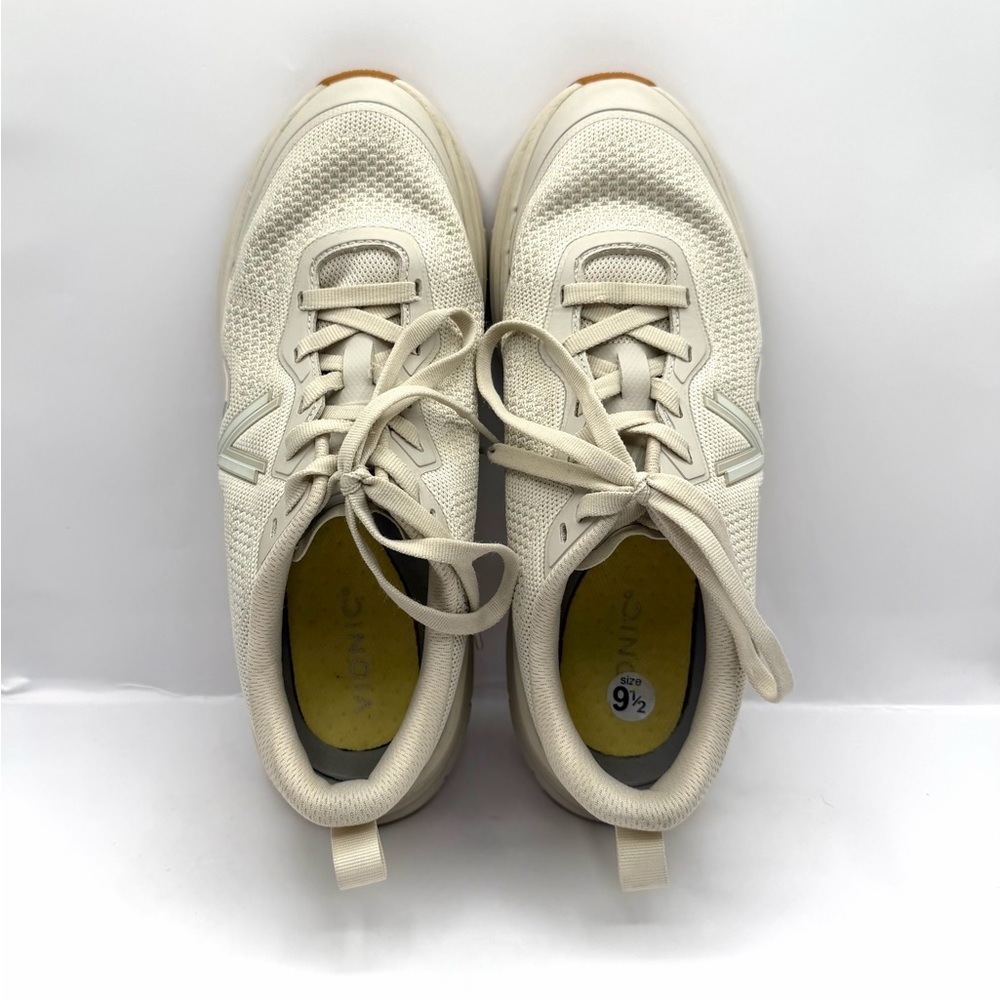 Vionic Walk Max White Knit Lace-up Sneaker Women’s Shoes, sizes 9.5 - Picture 3 of 9